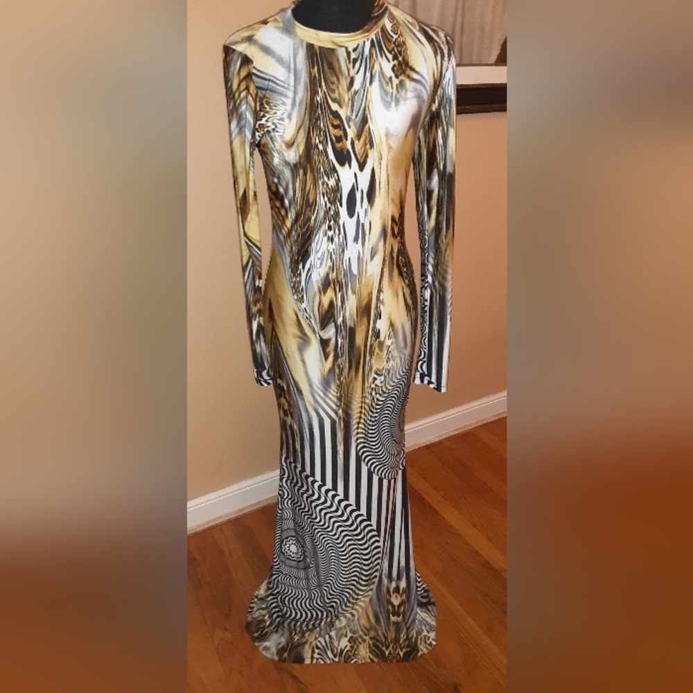 ANIMAL PRINT MAXI DRESS